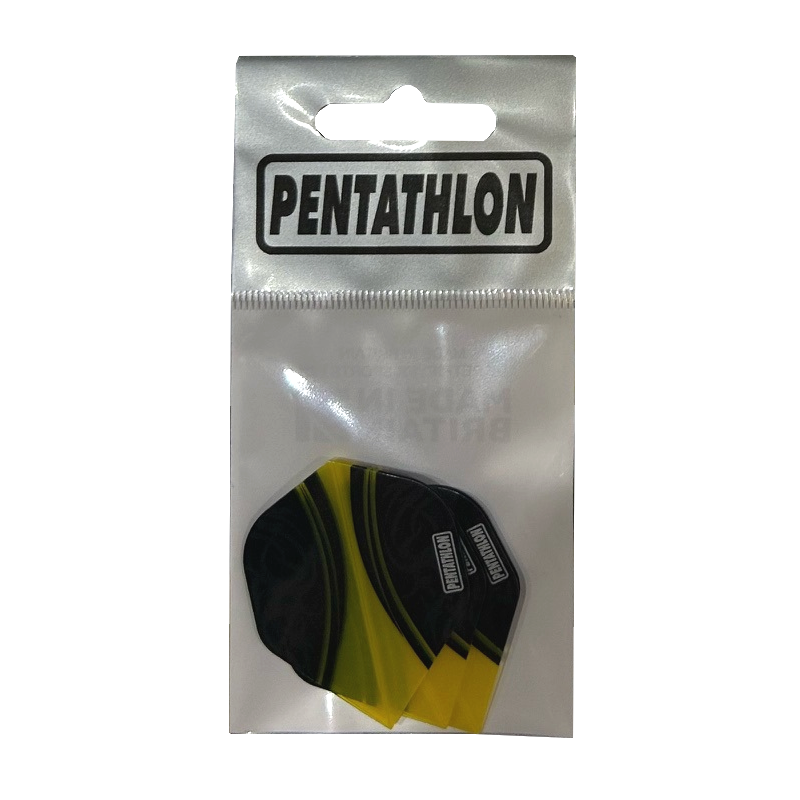 Ailettes Pentathlon Flights Standard : Jaune Ailettes Pentathlon Flights Standard : Jaune