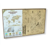 Puzzle en Bois : Carte du Monde 2D - Taille M
