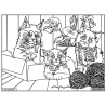 Ludocolor : Tableau velours - Les Chatons