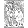 Ludocolor : Tableau velours - Le Loup