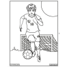 Ludocolor : Tableau velours - Le Footballeur
