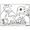 Ludocolor : Tableau velours - Diplodocus
