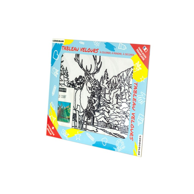 Ludocolor : Tableau velours - Le Cerf Ludocolor : Tableau velours - Le Cerf