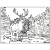 Ludocolor : Tableau velours - Le Cerf