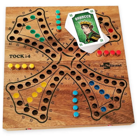 Jeux de société - Tock 4 Joueurs Pliable : "Le Délirant"