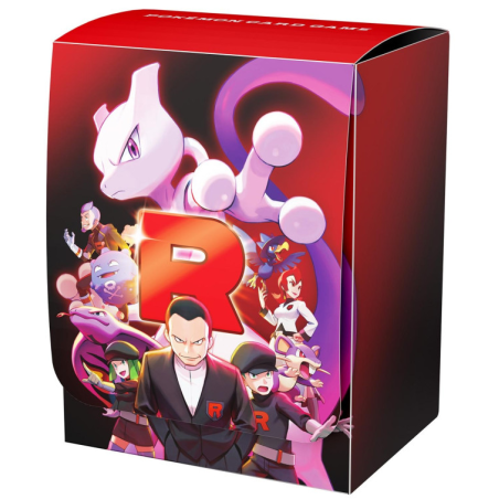 Pokémon : Deck Box illustré - Boite de rangement Team Rocket : Rivalités Destinées
