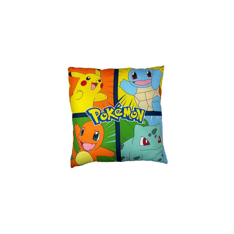 Pokémon - Coussin double face Pikachu et ses amis (40x40cm) Pokémon - Coussin double face Pikachu et ses amis (40x40cm)
