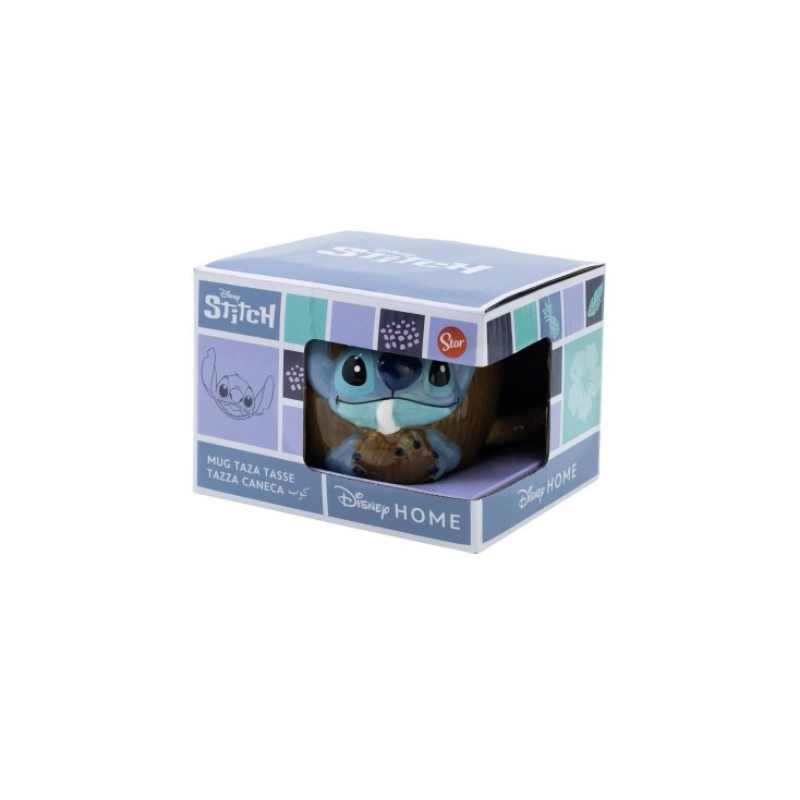Disney - Tasse 3D en céramique Stitch Noix de Coco - 414ml Disney - Tasse 3D en céramique Stitch Noix de Coco - 414ml
