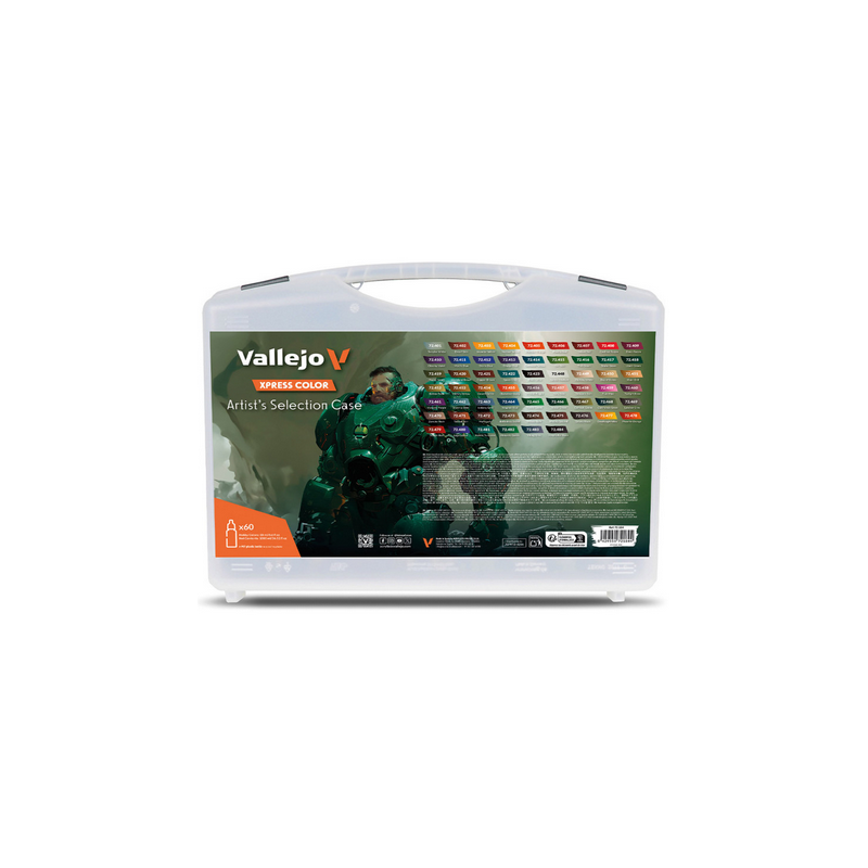 Peinture Vallejo - Mallette 60 teintes - Xpress Color :