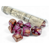 Dés - Chessex - Lab Dice : Gemini Copper-Purple/white Luminary™ Polyhedral 7
