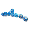 Dés - Chessex - Lab Dice : Borealis Midnight/copper Luminary™ Polyhedral 7