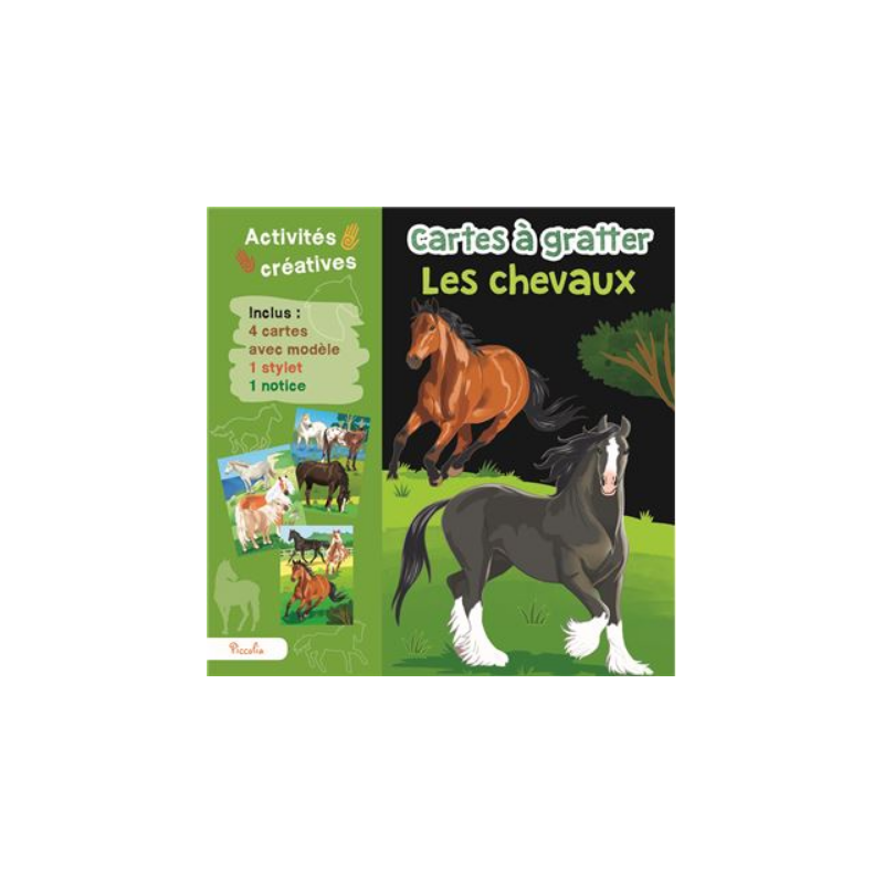 Cartes à gratter - Les chevaux
