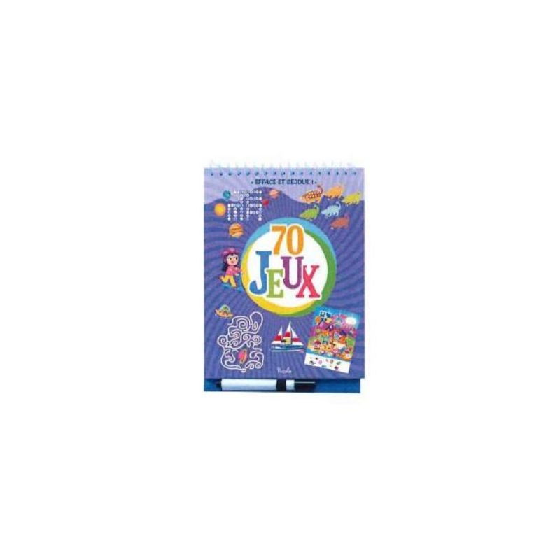 Livre jeux - 70 jeux violet