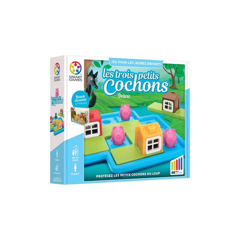 Jeux Smart Games - Les Trois Petits Cochons Deluxe