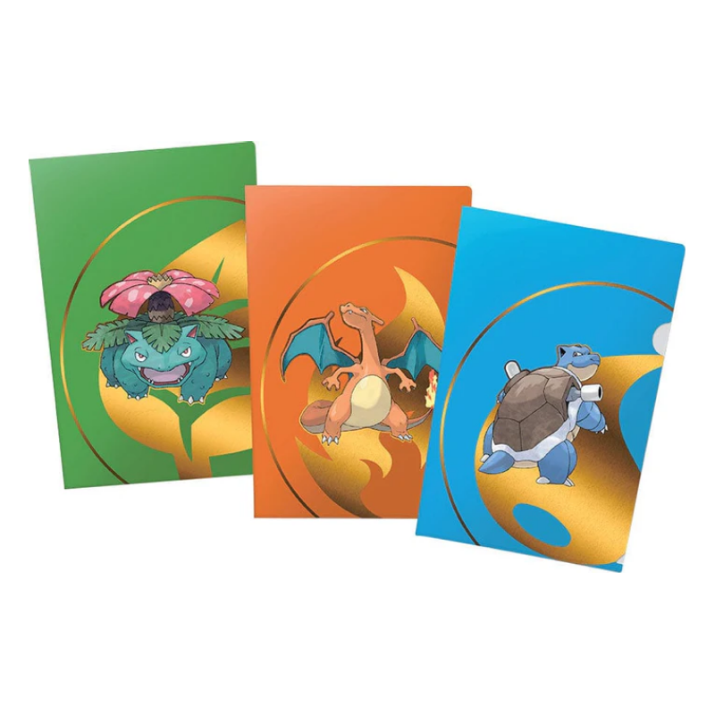Ultra Pro - Pack de 3 Portfolios de tournoi - Pokémon : Florizarre, Dracaufeu et Tortank