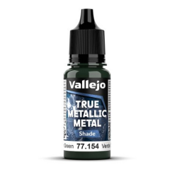 Peinture Vallejo True Metallic Metal - Shade : Dusken Green - Verde Sombrio
