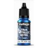 Peinture Vallejo True Metallic Metal - Base : Sapphire Blue  - Azul Zafiro