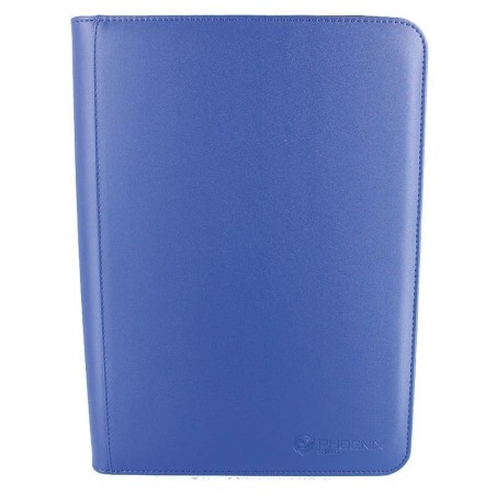 Portfolio - Phoenix Shield - Deluxe Zipper Album - 360 cases - Bleu