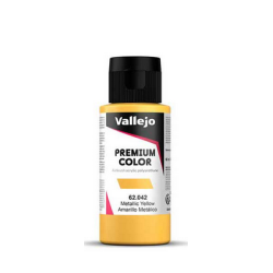 Peinture Vallejo - Premium Color - Metallic Yellow  - Amarillo