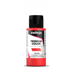 Peinture Vallejo - Premium Color - Fluorescent Scarlet - Escarlata Fluorescente
