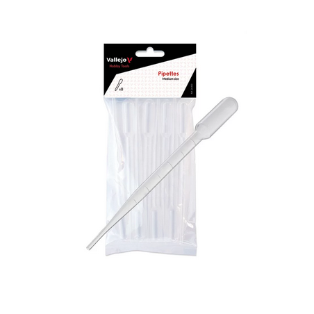 Accessoire Vallejo : Pipette Moyenne 3ml x8