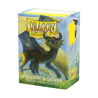 Protège-cartes Dragon Shield - 100 Standard Sleeves Matte : Yellow & Silver